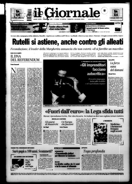 Il giornale : quotidiano del mattino